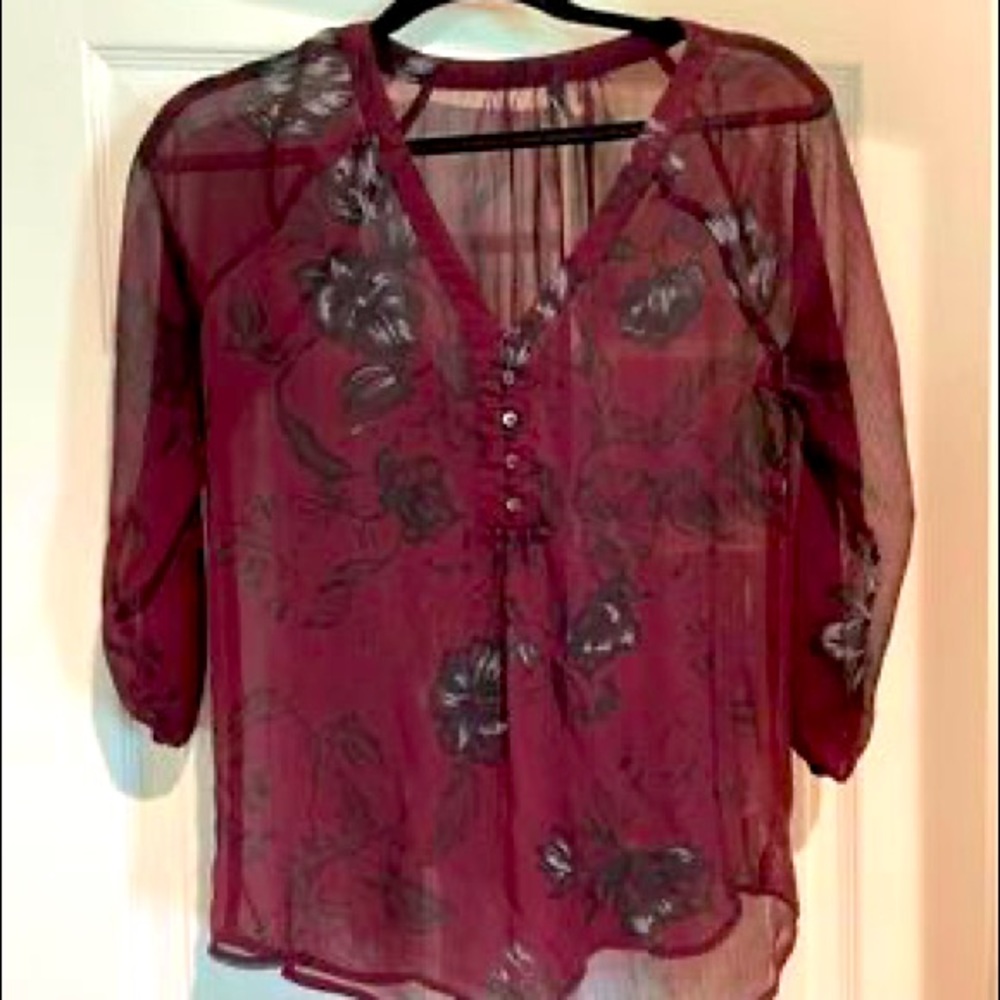 Maurices Sheer Blouse Small fits like medium.